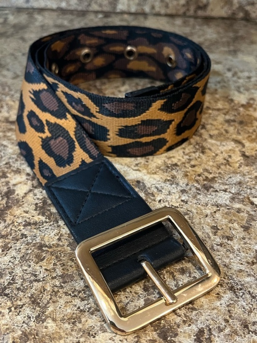 Leopard Print Belt 44” Long Like New